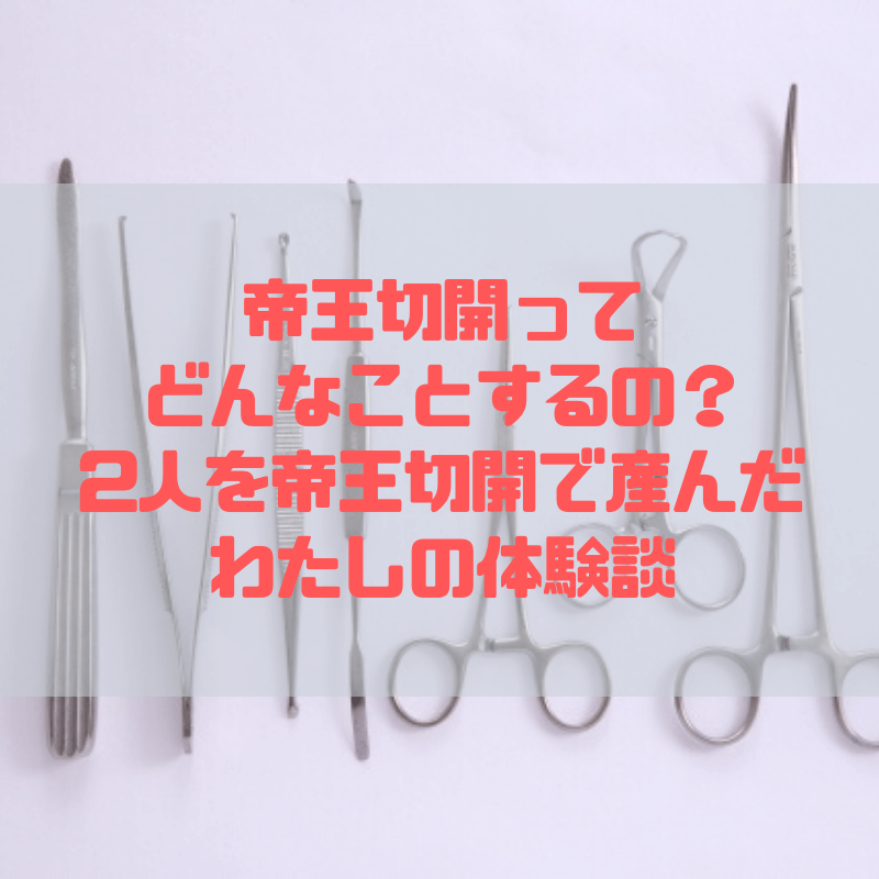 帝王切開ってどんなことするの 2人を帝王切開で産んだわたしの体験談 京都で理系的こそだて