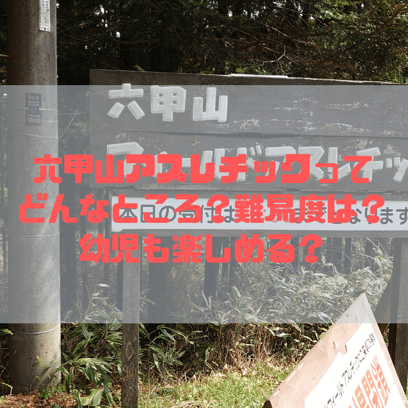 六甲山フィールドアスレチックってどんなところ 難易度は 幼児も楽しめる 京都で理系的こそだて