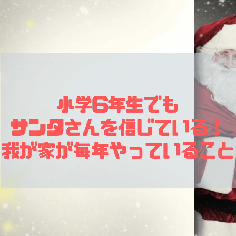 小学6年生でもサンタクロースさんを信じている 我が家が毎年やっていること クリスマスまで 京都で理系的こそだて