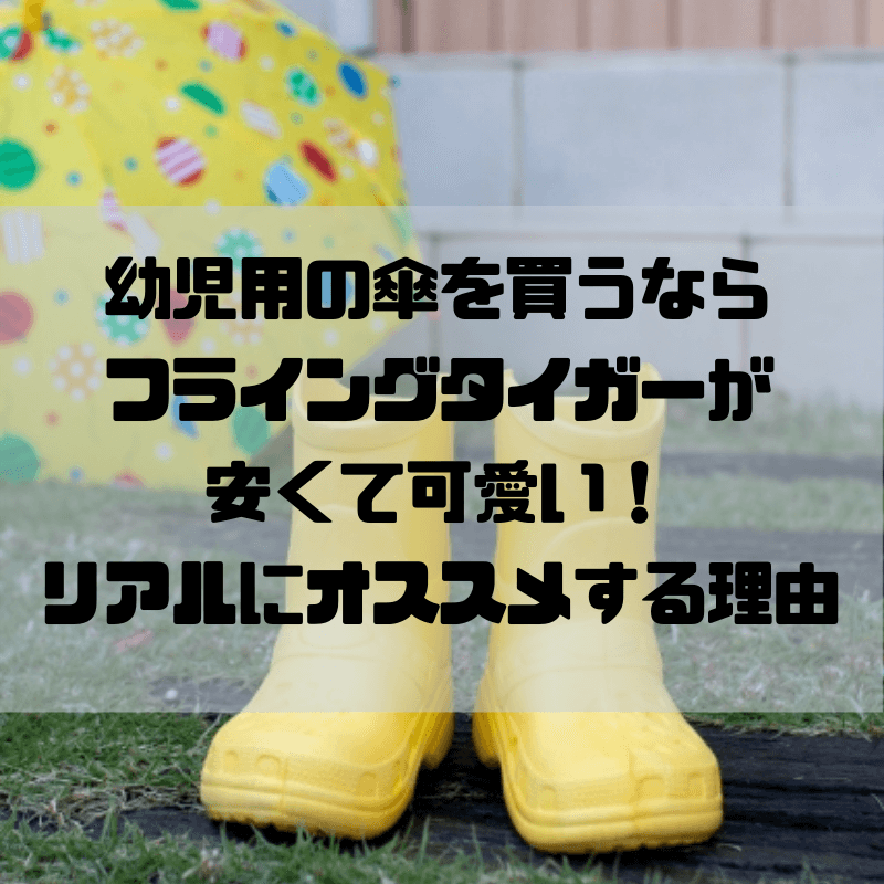 幼児 キッズ用の傘を買うならフライングタイガーが安くて可愛い リアルにオススメする理由は 幼稚園 保育園 京都で理系的こそだて